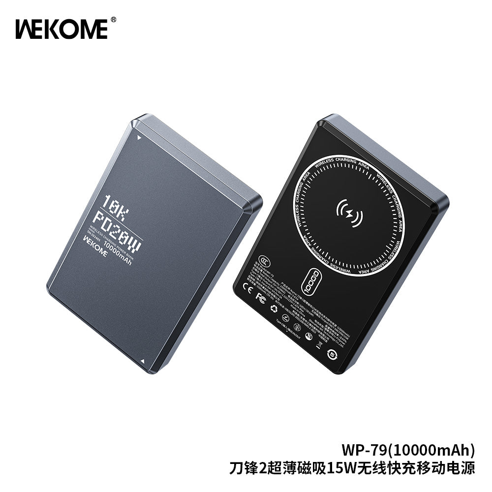 WEKOME WP-79 10000mAh Power Bank - Fast Wireless Charging Portable Power Bank - Saif Al Najmi Kw